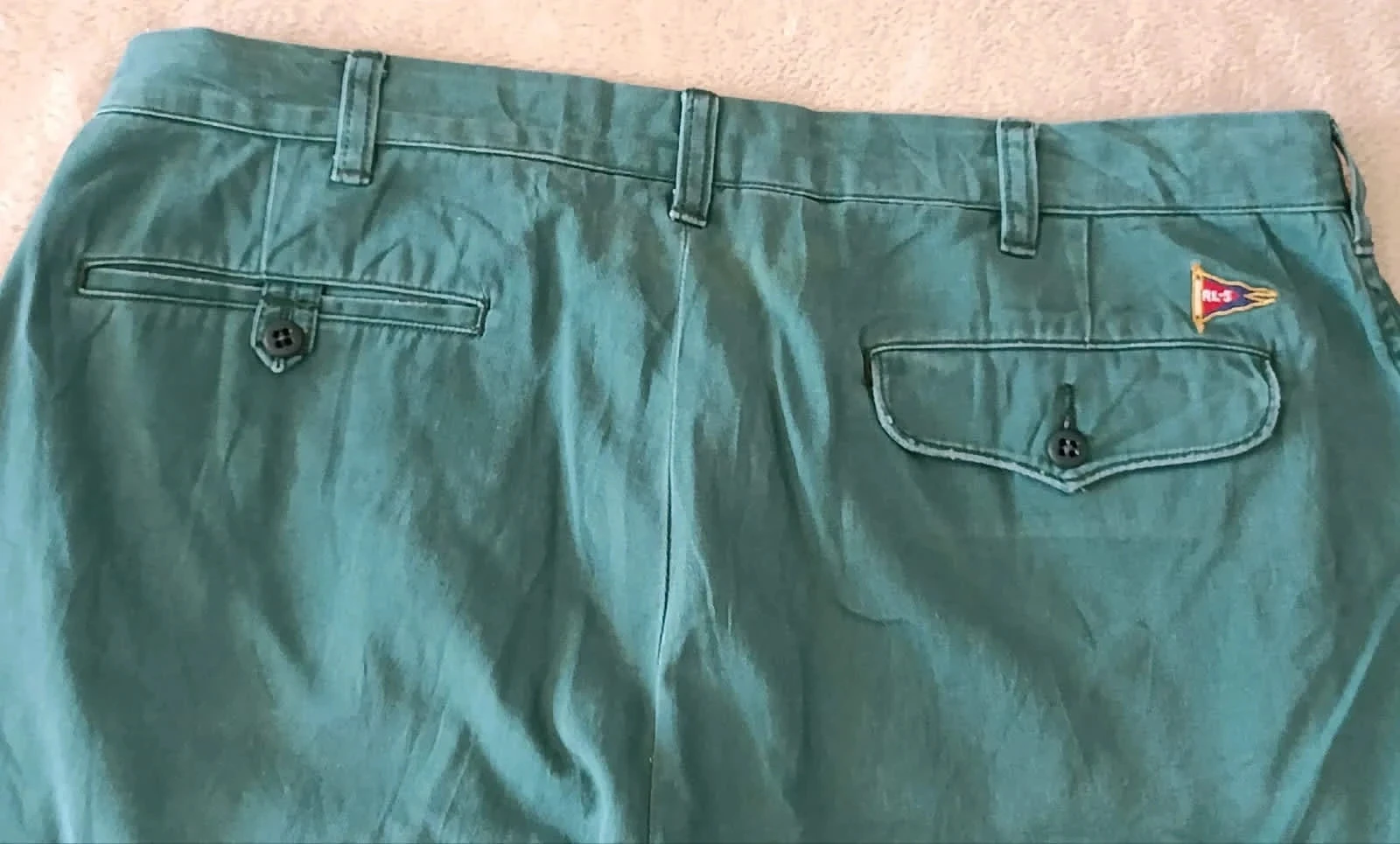 Short Polo Ralph Lauren RL-5 Vintage vert Taille 35 – photo 4